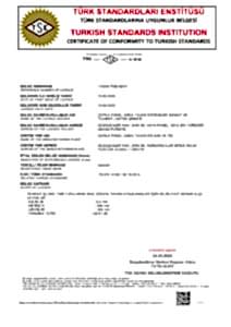 TS EN 14190 KAROLEM TSE BELGESİ